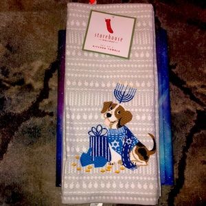 Chanukah set of 2 kitchen towels
